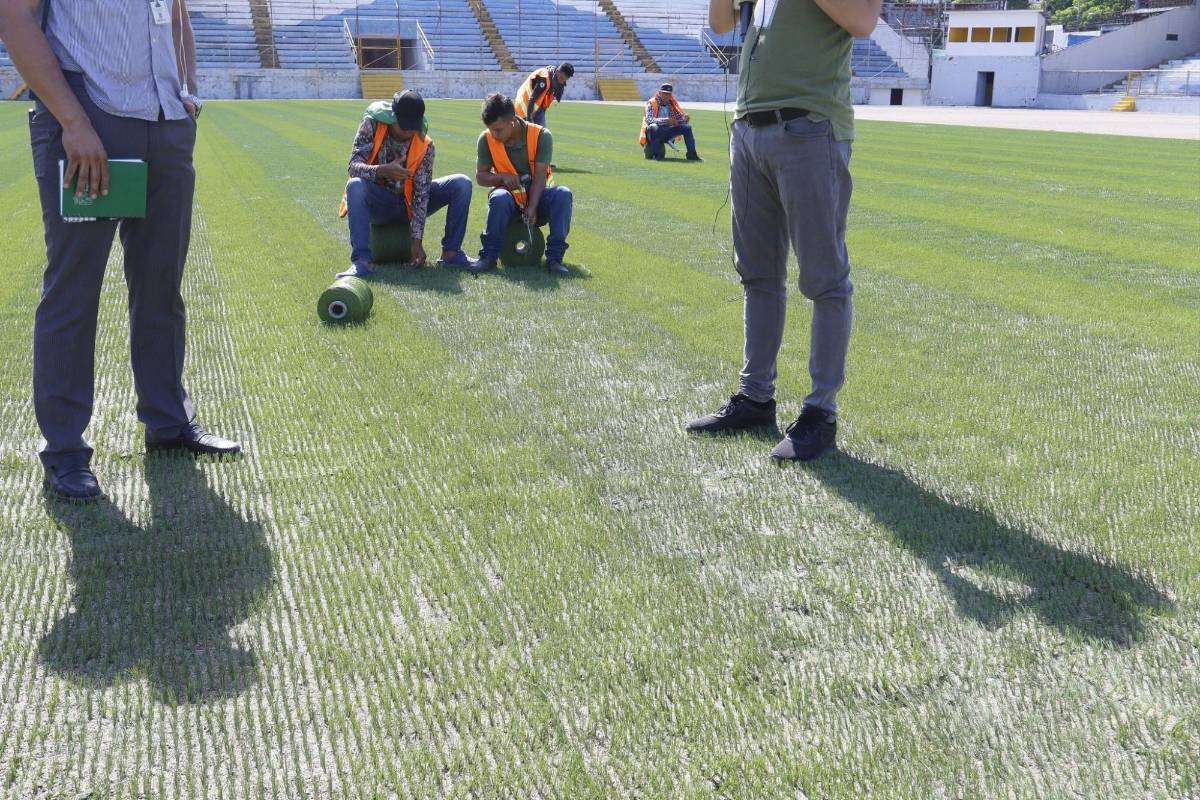 ¿Cuánto tiempo de vida tendrá la nueva cancha del Estadio Morazán? Notorio avance y lo que complementará el proyecto