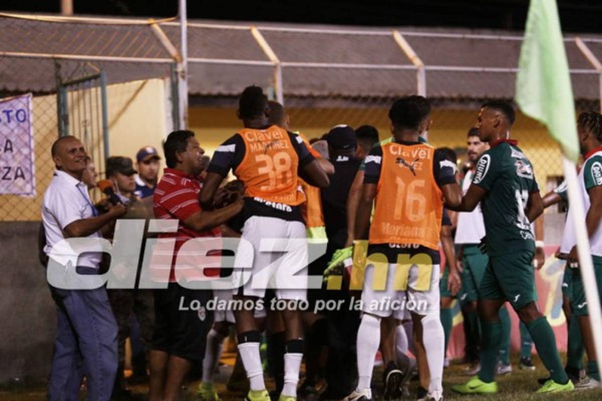 NO SE VIO POR TV: La gresca en el Honduras-Marathón y los tórtolos en el Morazán