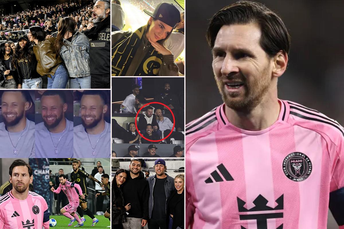 Los famosos que vieron la caída de Messi y el Inter Miami ante LAFC: Kendall Jenner, Becky G y el cantante que marcó su vida