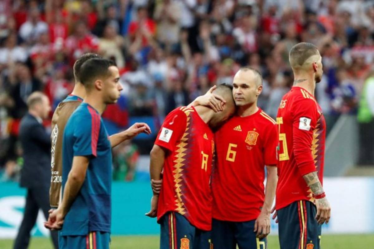 Las desgarradoras fotos de España tras ser eliminado del Mundial de Rusia 2018