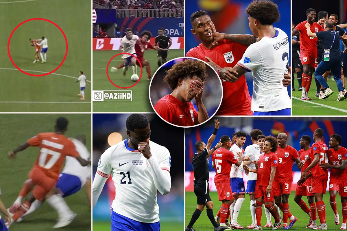Panamá le ganó la batalla a USA: puñetazos, patadón de Carrasquilla a Pulisic y así festejaron en la Copa América 2024
