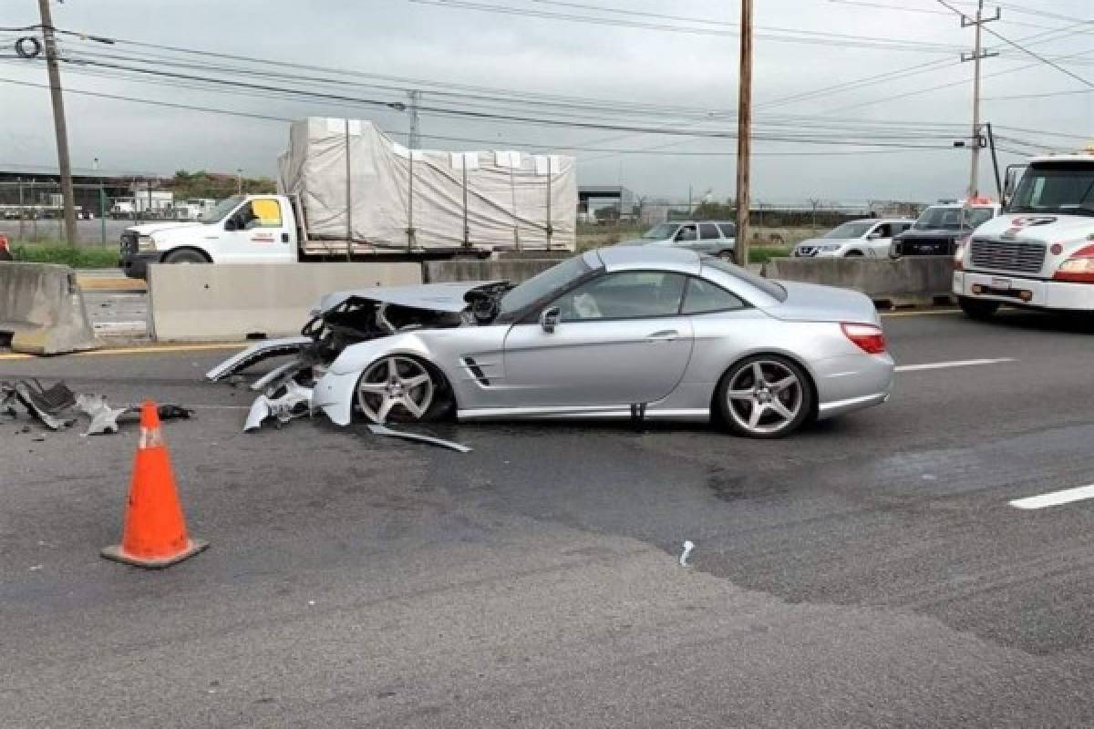 ¡Qué susto! Tuca Ferretti se accidenta y destruye su lujoso Mercedes Benz