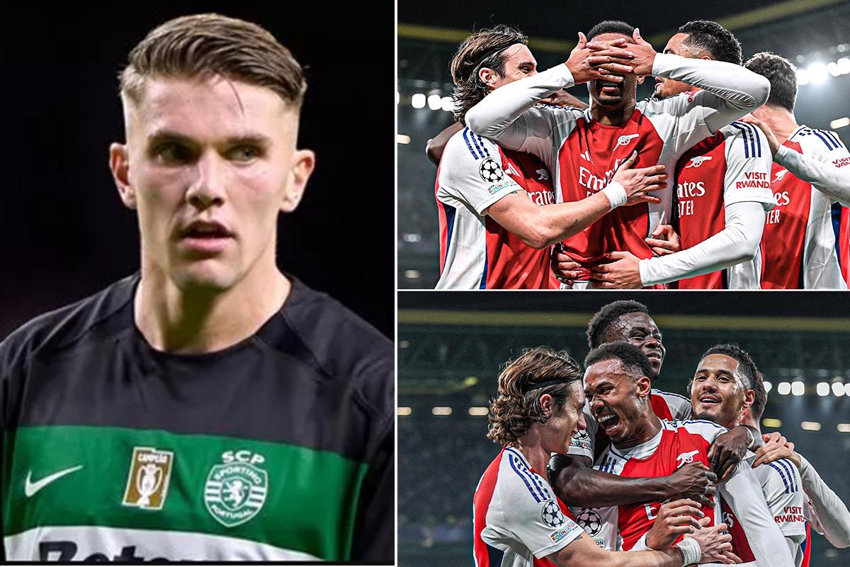 Arsenal bajó de las nubes al Sporting de Gyökeres y le receta paliza en la Champions League