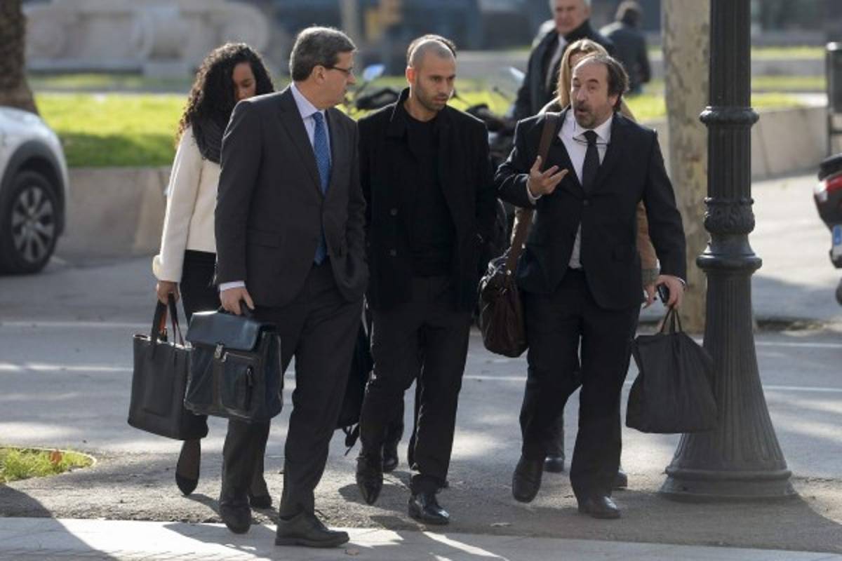 Momentos en que Mascherano se enfrentó a la justicia en Barcelona