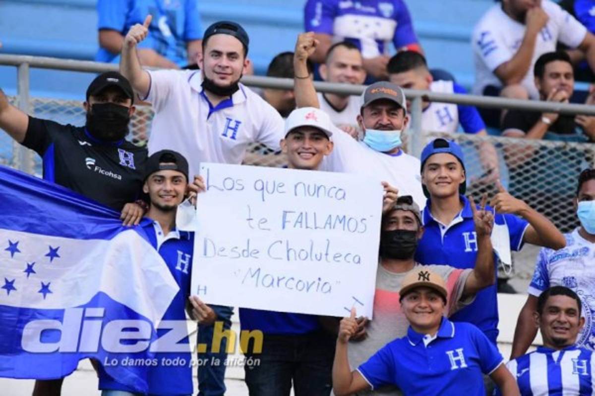Honduras vs Panamá: El estadio Olímpico con lona, anillos de seguridad y primeros hinchas en llegar