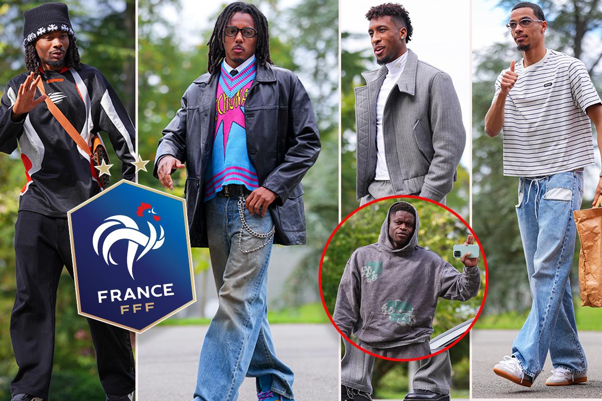 Camavinga superó a Koundé y agita las redes: así llegaron los jugadores de Francia y el look de Mbappé