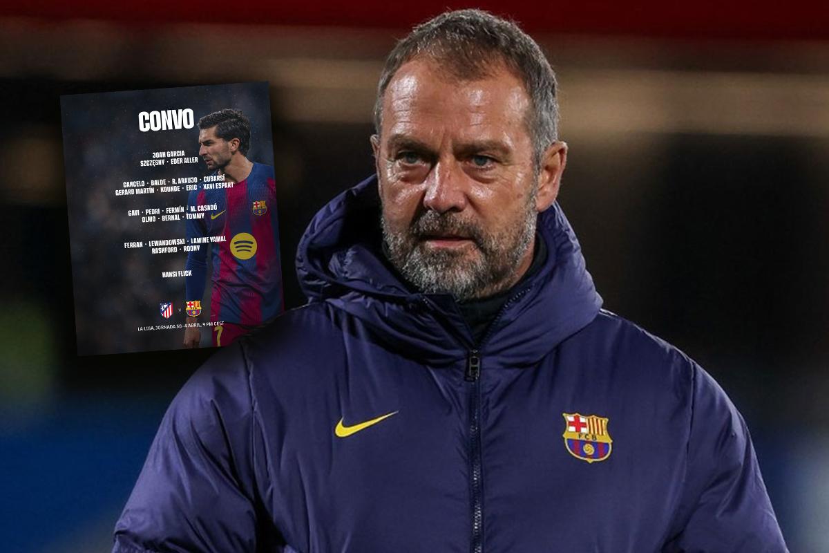 Hansi Flick los recupera: la convocatoria del Barcelona frente al Atlético en LaLiga