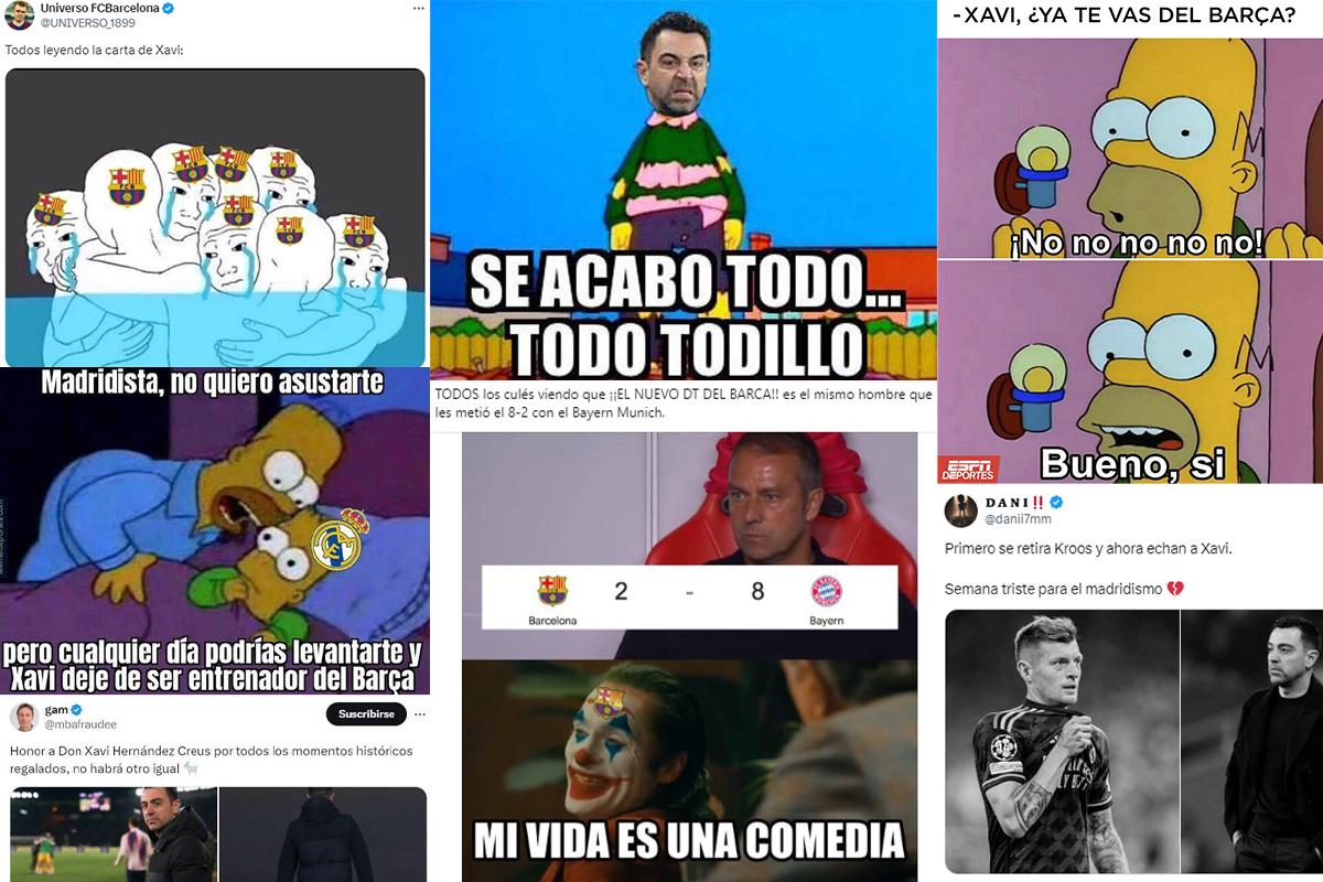 Barcelona despidió a Xavi: los memes estallan contra el técnico tras su polémica salida