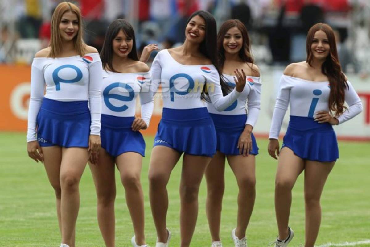 ¡Qué linda final! Las chicas que se robaron las miradas previo al Motagua-Olimpia