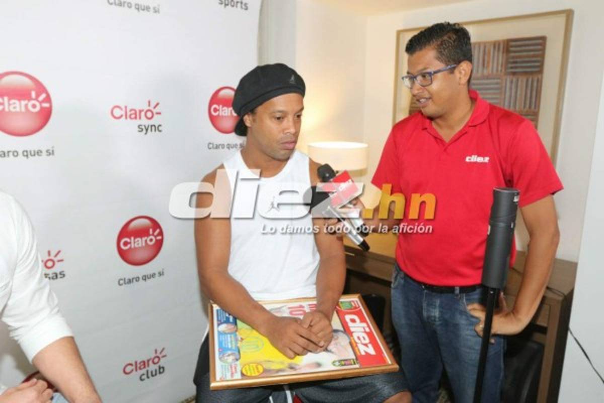 EN FOTOS: Así fue todo el recorrido de Ronaldinho en Honduras