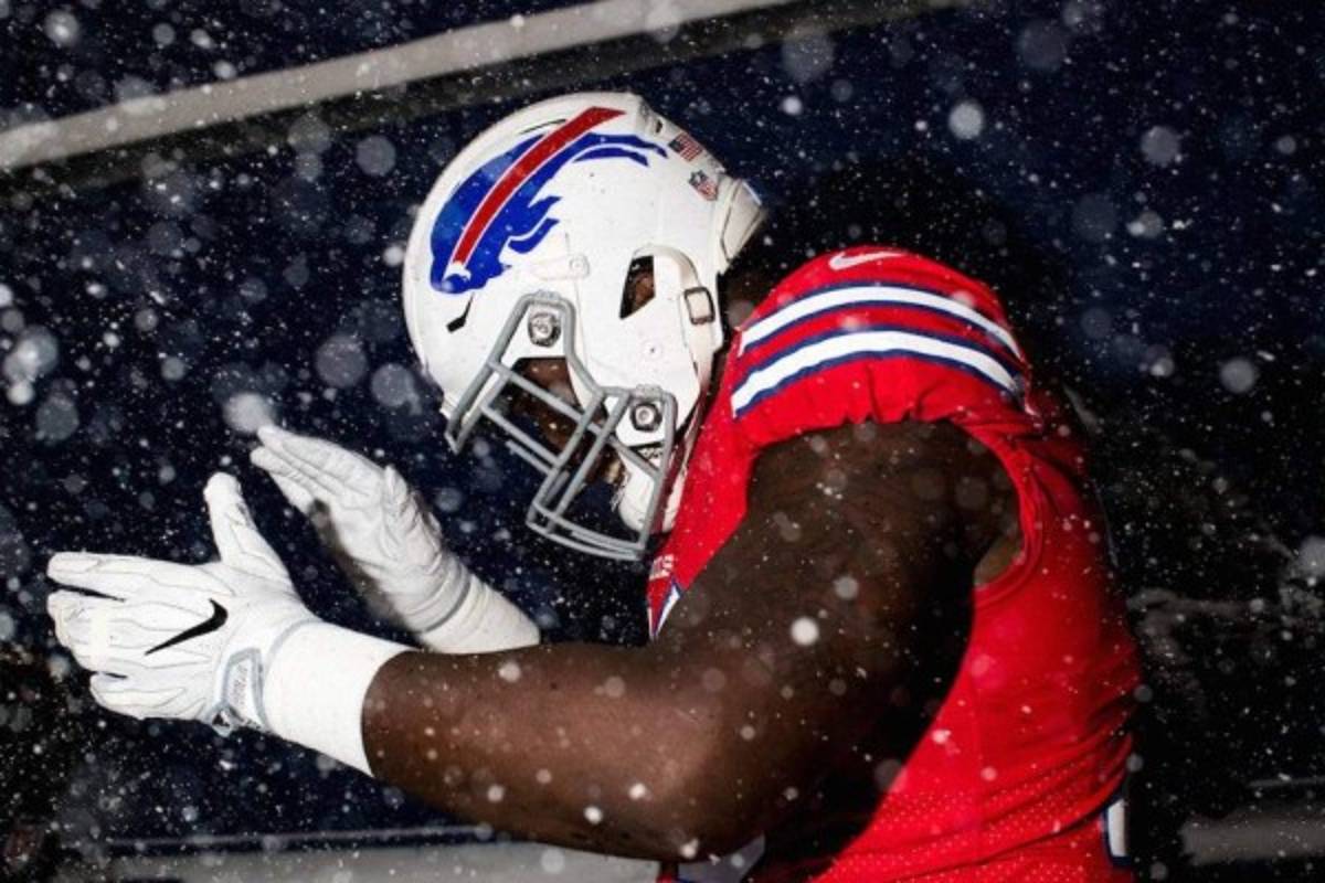 La impresionante nevada en el partido de la NFL