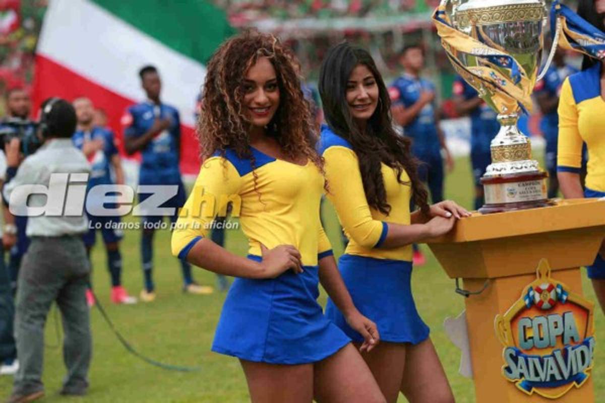 ¡BELLEZA! Las hermosas chicas que paralizaron la final -Marathón-Motagua