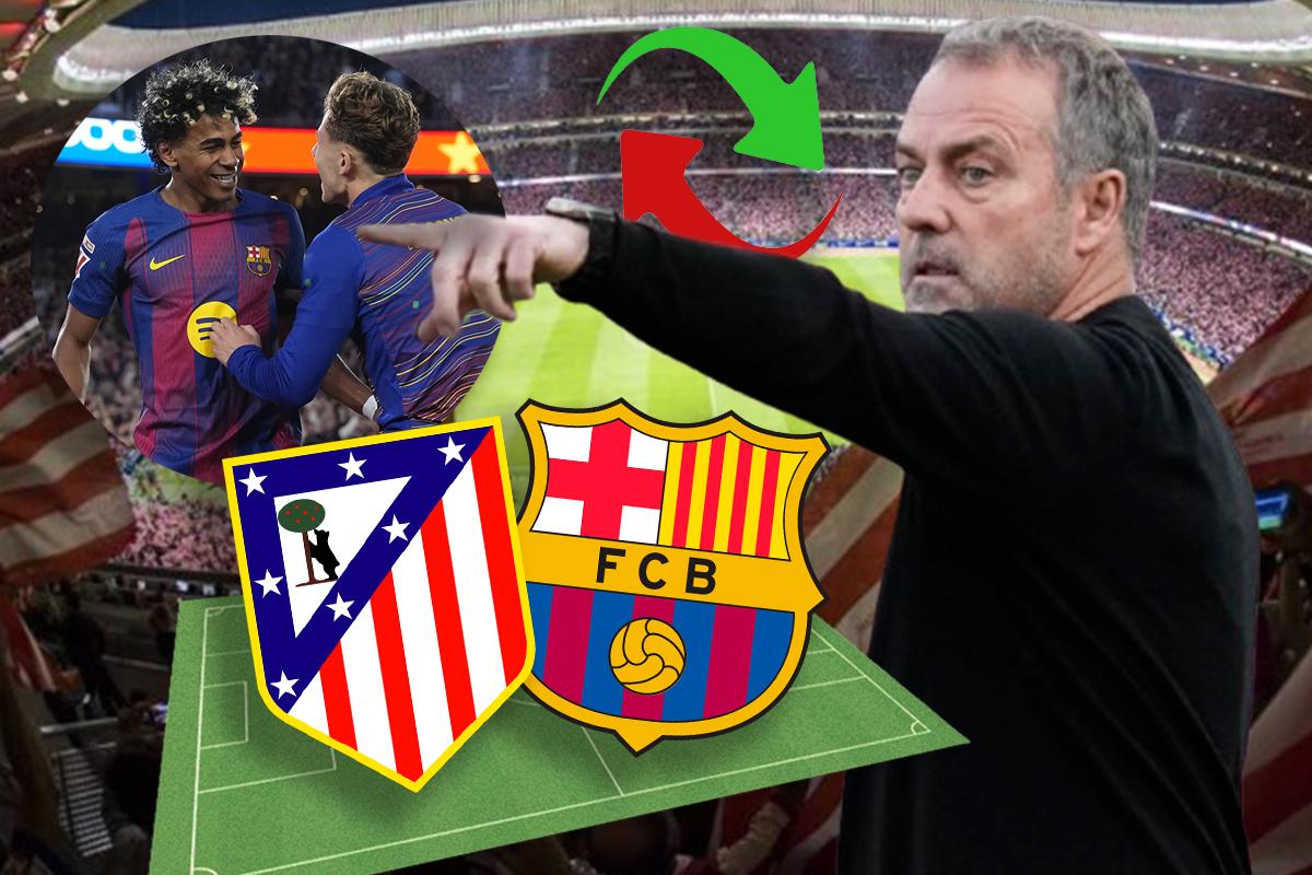 La gran duda de Flick: el 11 que alista Barcelona para firmar la remontada ante el Atlético en la Champions