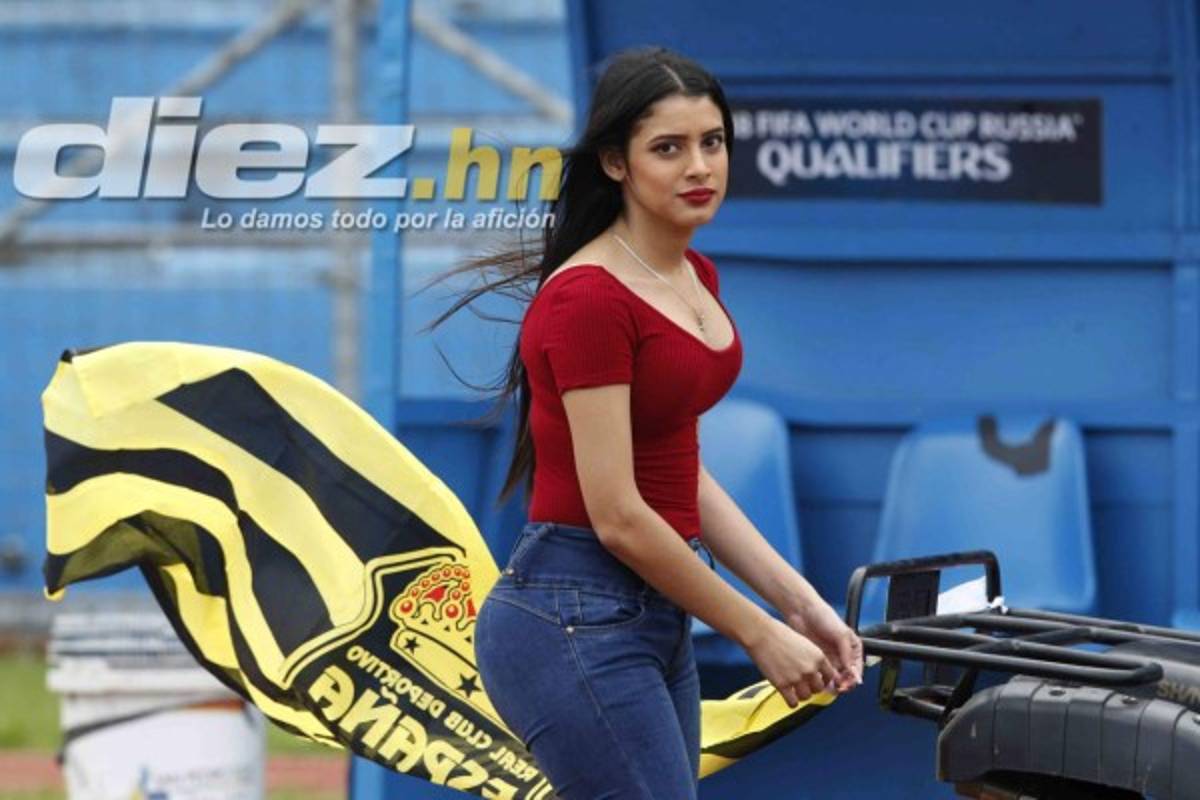 ¡ESPECTACULARES! Las bellezas que adornaron la final Real España - Motagua