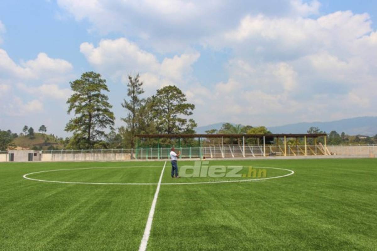 El nuevo y bonito estadio que se inaugurará en Campamento, Olancho