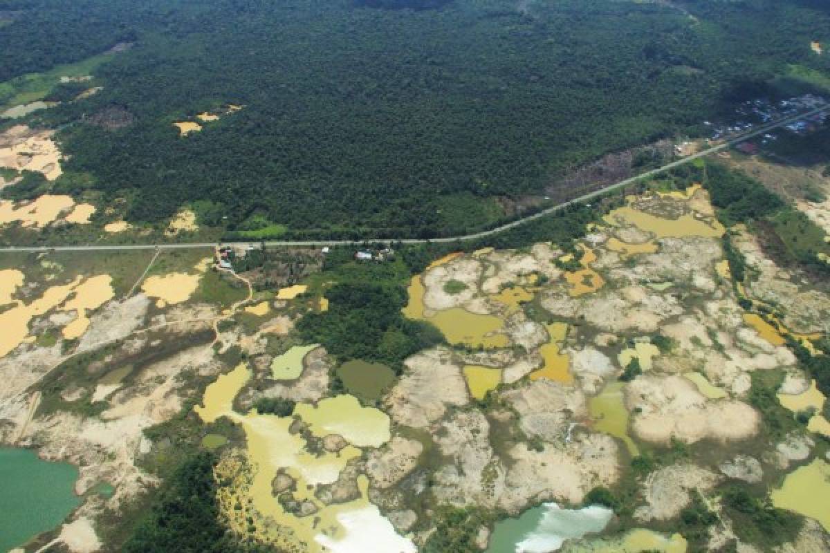 'Ríos de Oro': Las imágenes de la NASA revelan la destrucción de la minería ilegal en la Amazonia