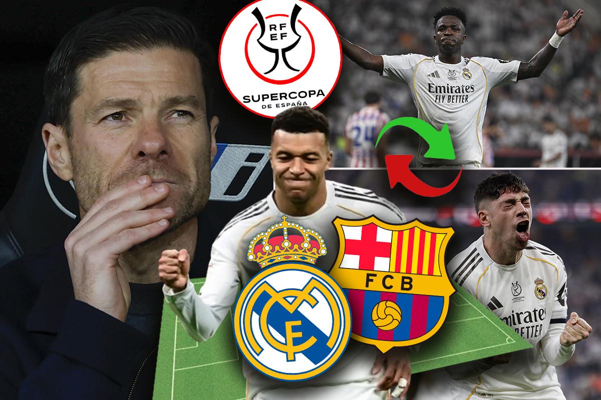 ¿Juega Mbappé? Alineación del Real Madrid para enfrentar al Barcelona en la final de la Supercopa española