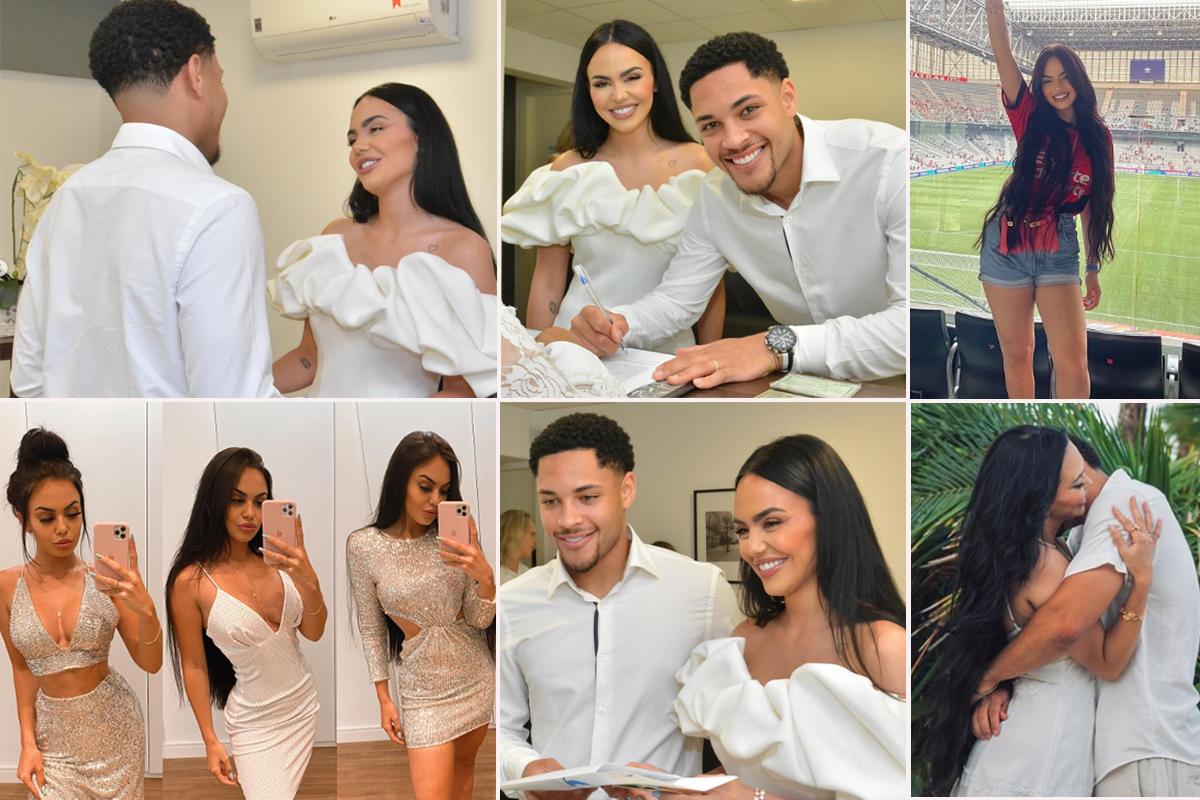 Fotos: el flamante fichaje del Barcelona se casó con esta belleza antes de incorporarse al club