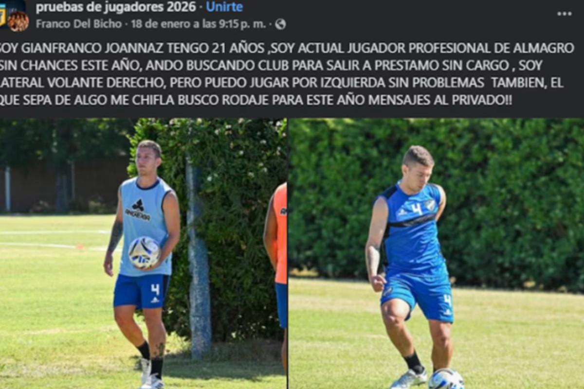 El que sepa de algo, me chifla: es profesional, lo tienen borrado en su equipo y busca nuevo club por Facebook