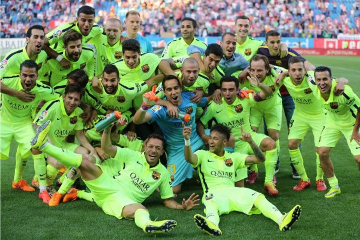 Barcelona campeón de la liga española tras vencer 1-0 a Atlético de Madrid