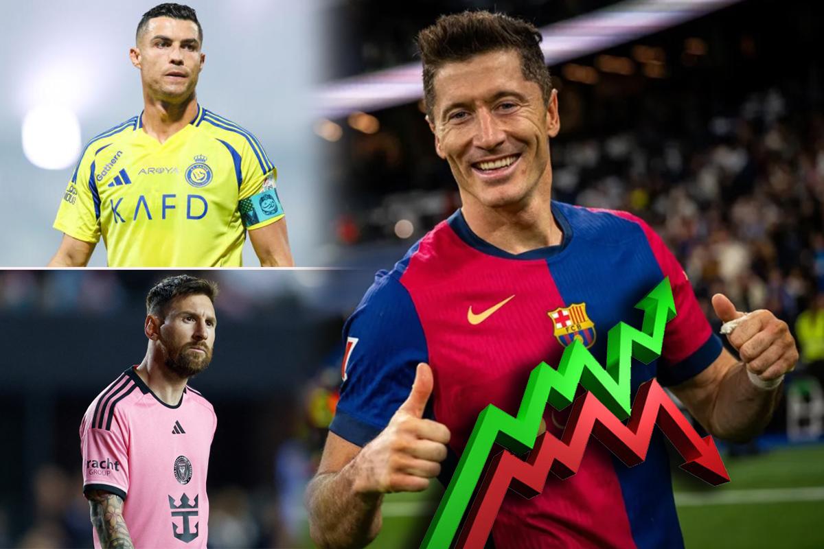 Lewandowski marcó doblete en el Clásico: así queda la tabla de máximos goleadores históricos que lideran Cristiano y Messi