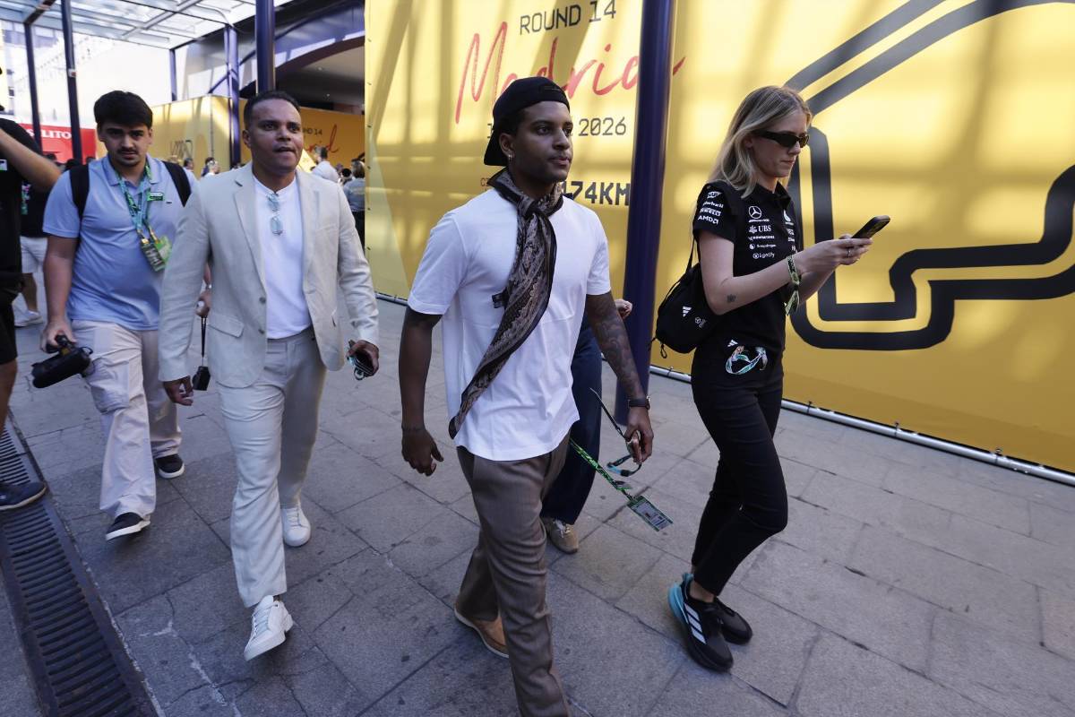 Virginia Fonseca, novia de Vinicius impacta en el Gran Premio de Madrid F1