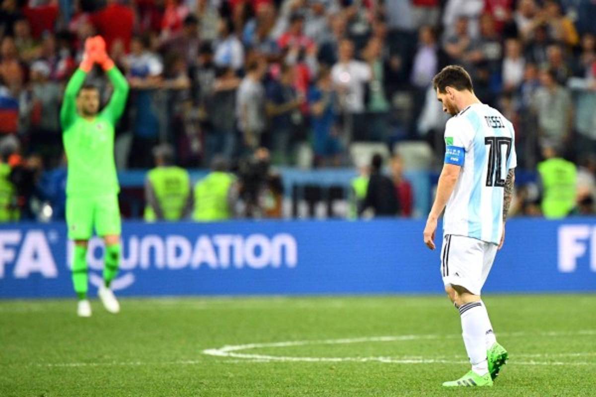 FOTOS: La tristeza y bronca de Lionel Messi ante Croacia