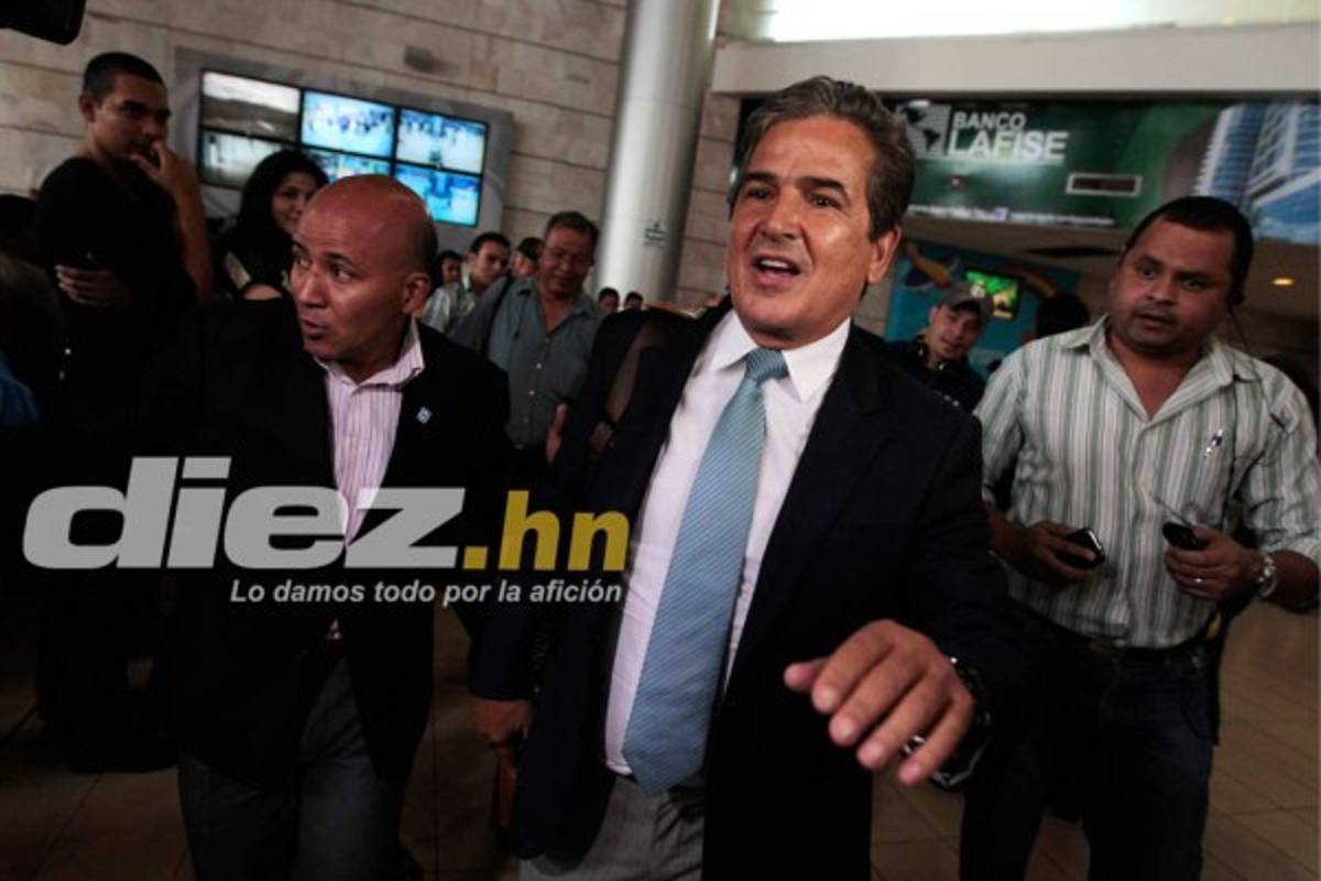 La llegada de Jorge Luis Pinto a Honduras .