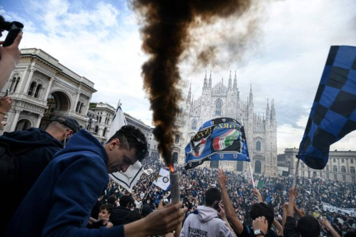 ¡Así se celebra la caída de un imperio! El festejo de los hinchas y jugadores del Inter tras campeonizar en Serie A