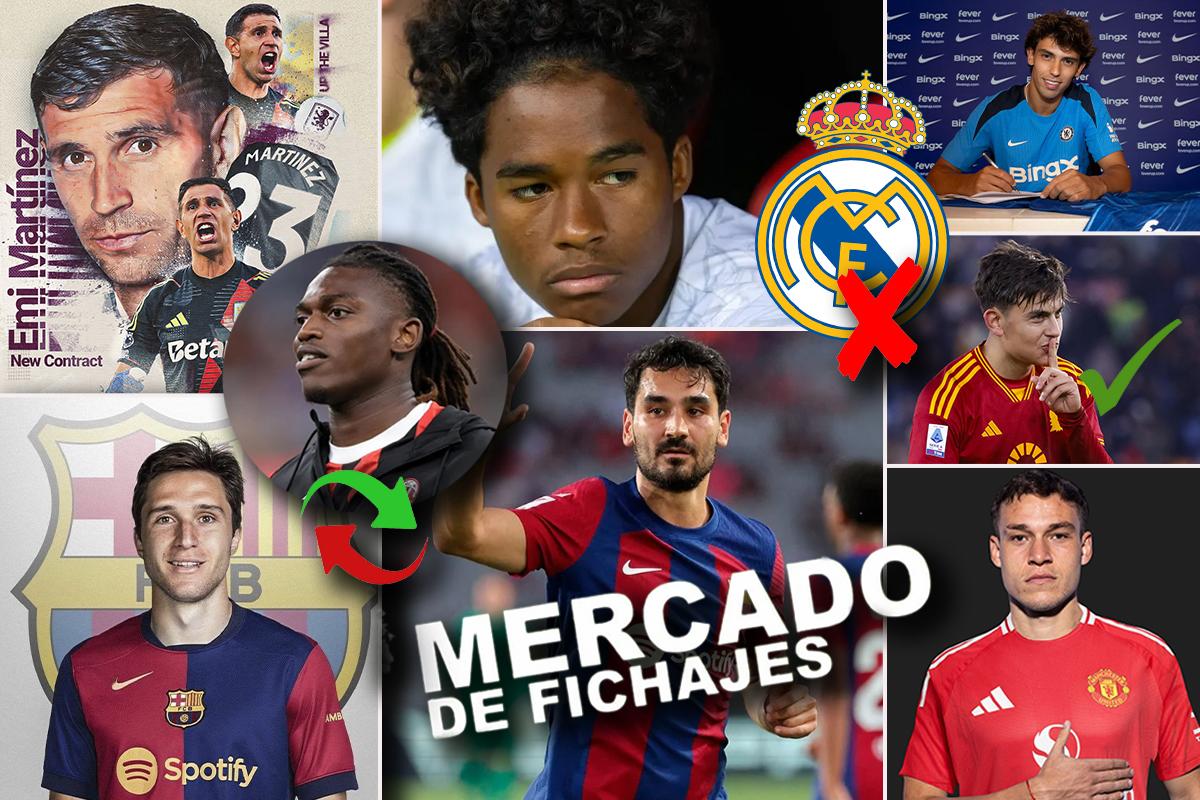 Giro inesperado con Endrick en Real Madrid y el último gesto de Gundogan con Barcelona; Milan le pone precio a Leao