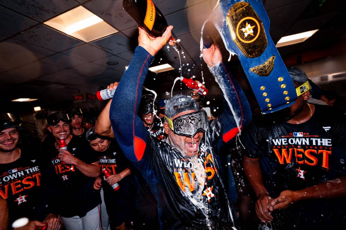 Mauricio Dubón recibió sorpresa y Astros de Houston desatan locura en celebración tras ganar división oeste en MLB