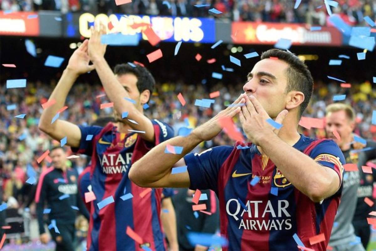 La despedida de Xavi Hernández del Camp Nou