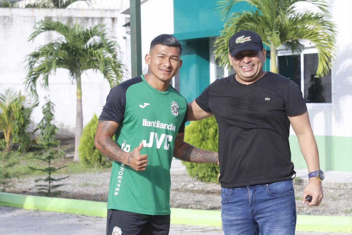 FOTOS: Captado el nuevo fichaje de Marathón, el futbolista que lo fueron a dejar con besos y las risas en el entrenamiento