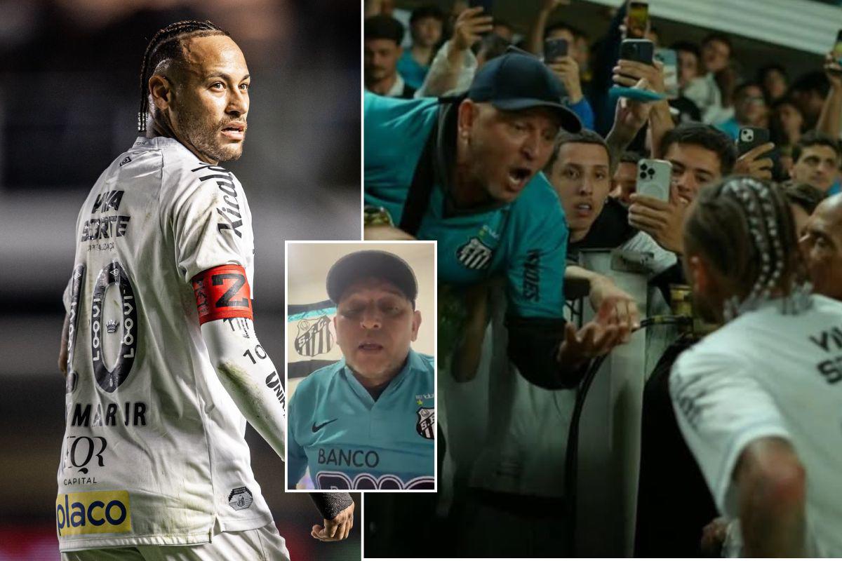 El aficionado del Santos que se encaró con Neymar lo revela todo: Me gritó y me dijo que...