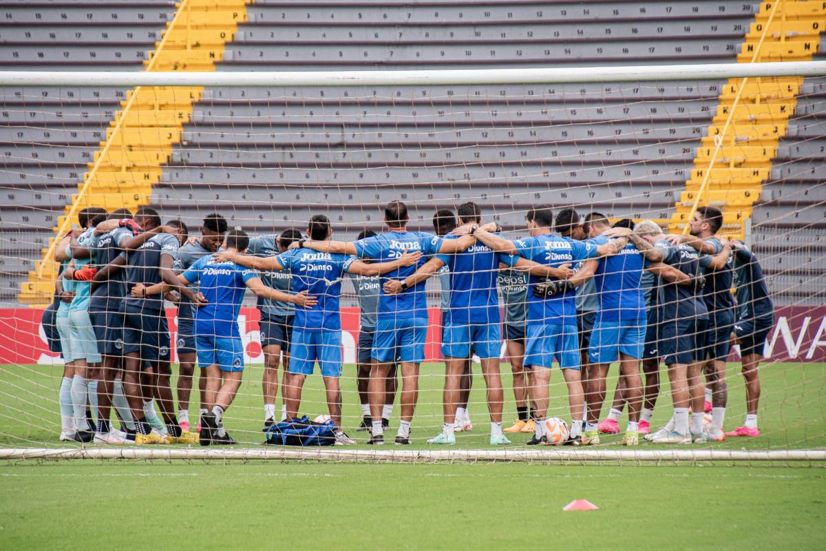 Así fue el entrenamiento de Motagua en el estadio Ricardo Saprissa de cara a la batalla ante los “Morados”