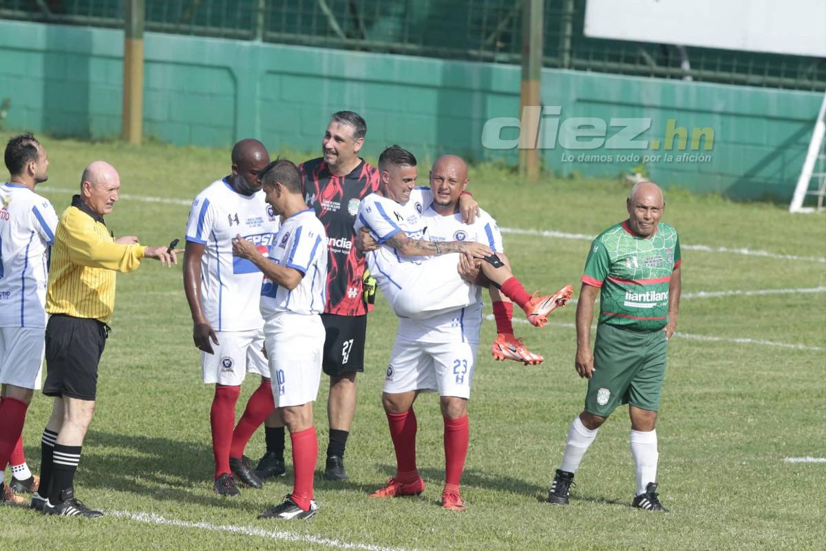 Imperdible: así lucen las exfiguras de Marathón y Olimpia que disputaron un partido de leyendas en San Pedro Sula