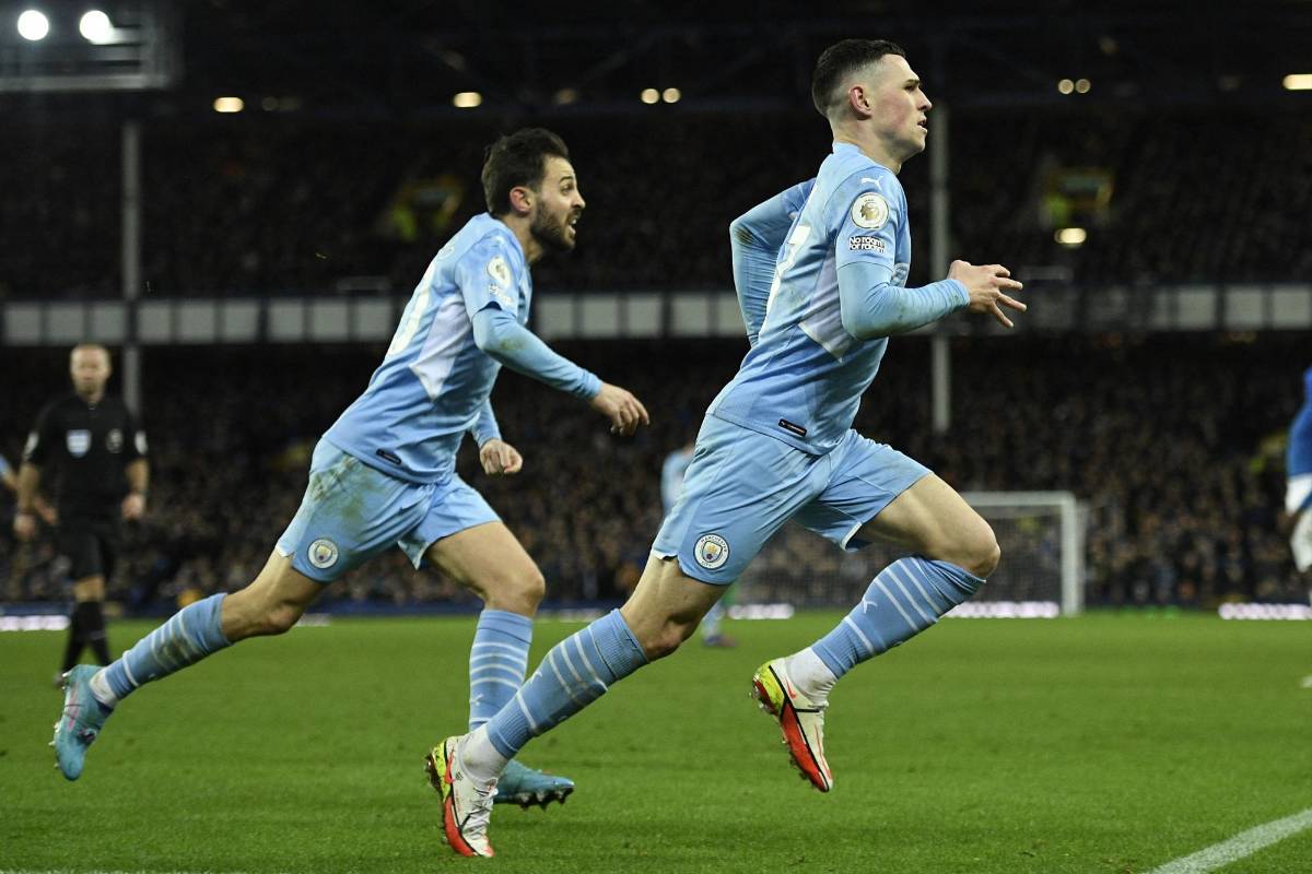 Manchester City derrota al Everton con un gol de Foden y respira en la Premier League de Inglaterra