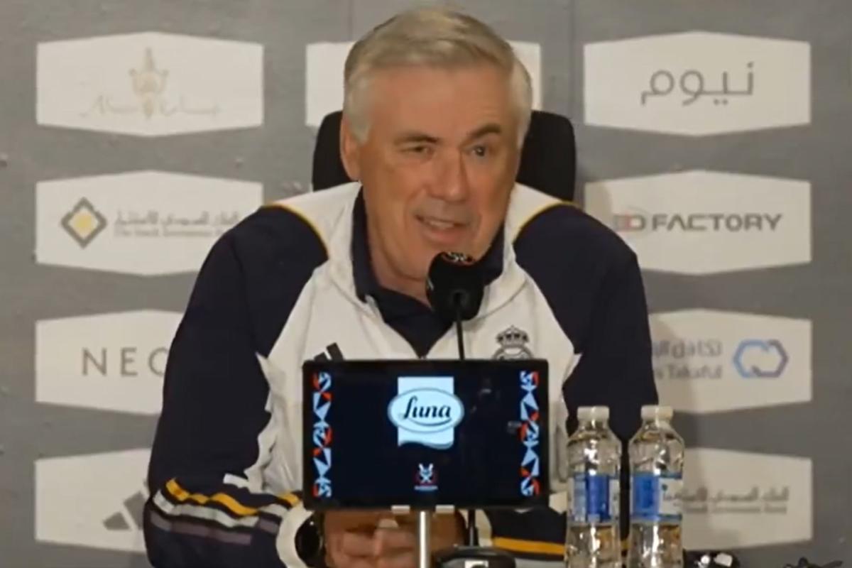 ¿Van por la revancha? La respuesta de Ancelotti y tiene listo a su portero titular para la final de la Supercopa española