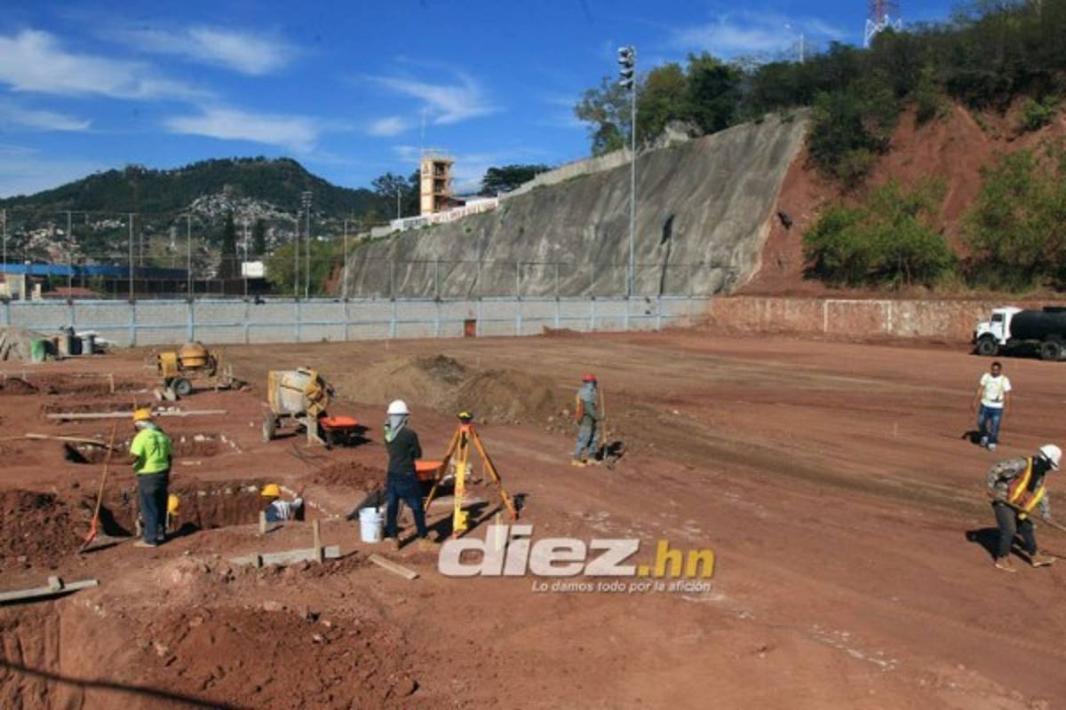 En fotos: El mini estadio que Fenafuth está construyendo en Tegucigalpa