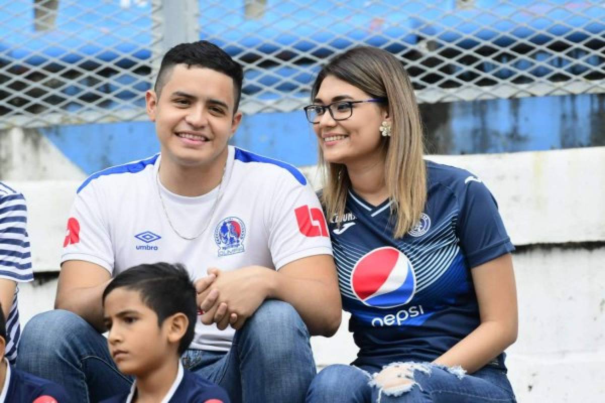 Las lindas chicas que robaron suspiros en el clásico Olimpia-Motagua en el Olímpico