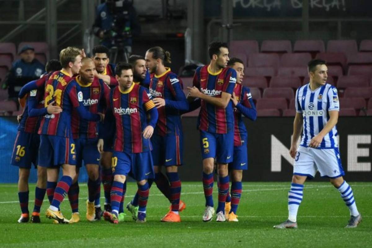 Barcelona remontó y sufrió para vencer a la Real Sociedad en el Camp Nou por LaLiga