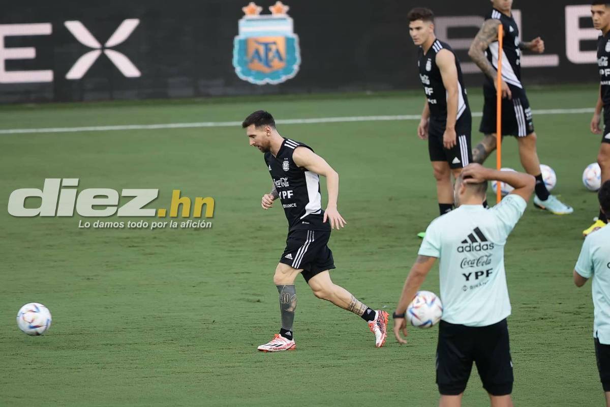 ¿Messi de titular? Así fue el último entrenamiento de Argentina previo al partido ante la Selección de Honduras