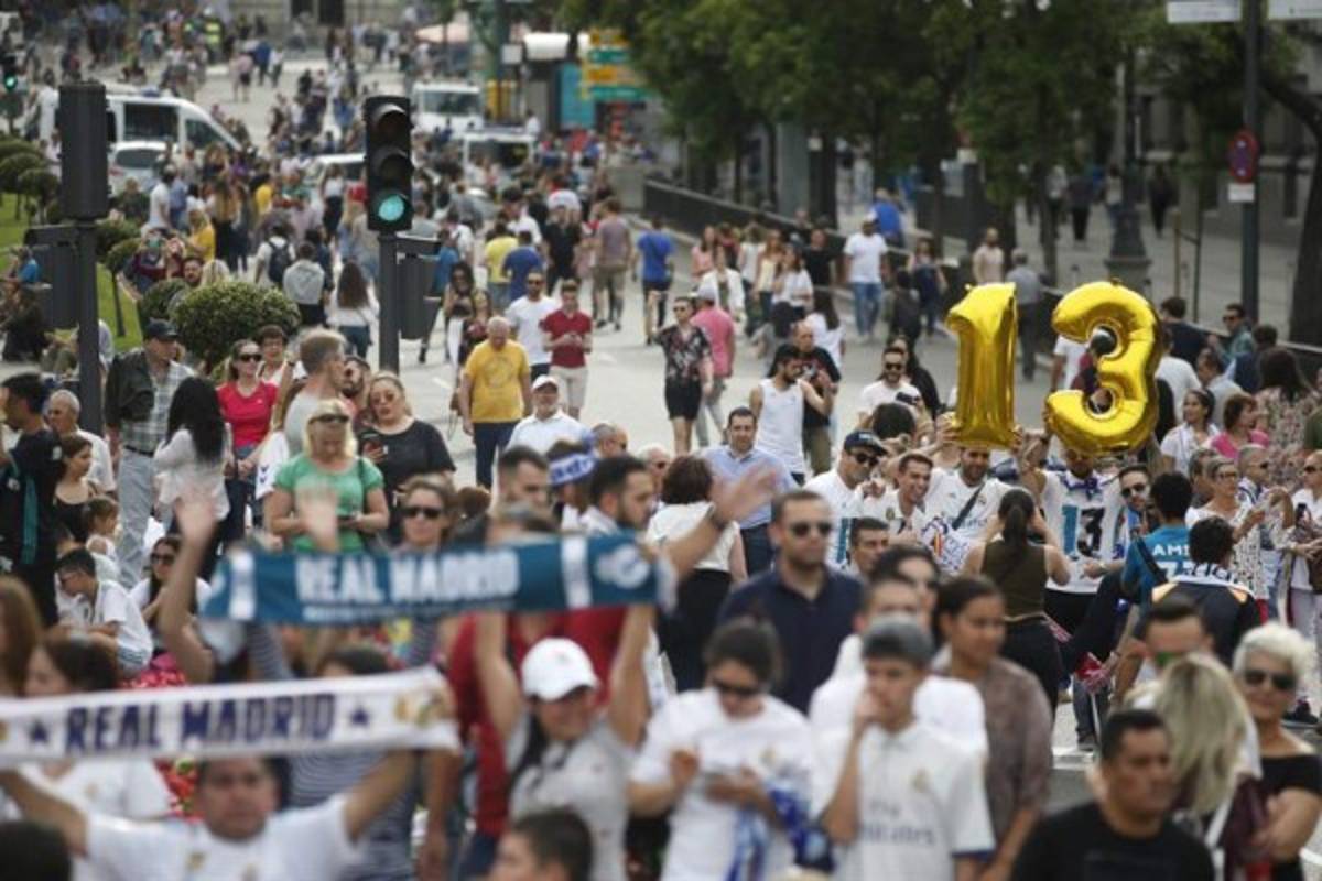 EN FOTOS: Locura total por el tricampeonato del Real Madrid en Champions