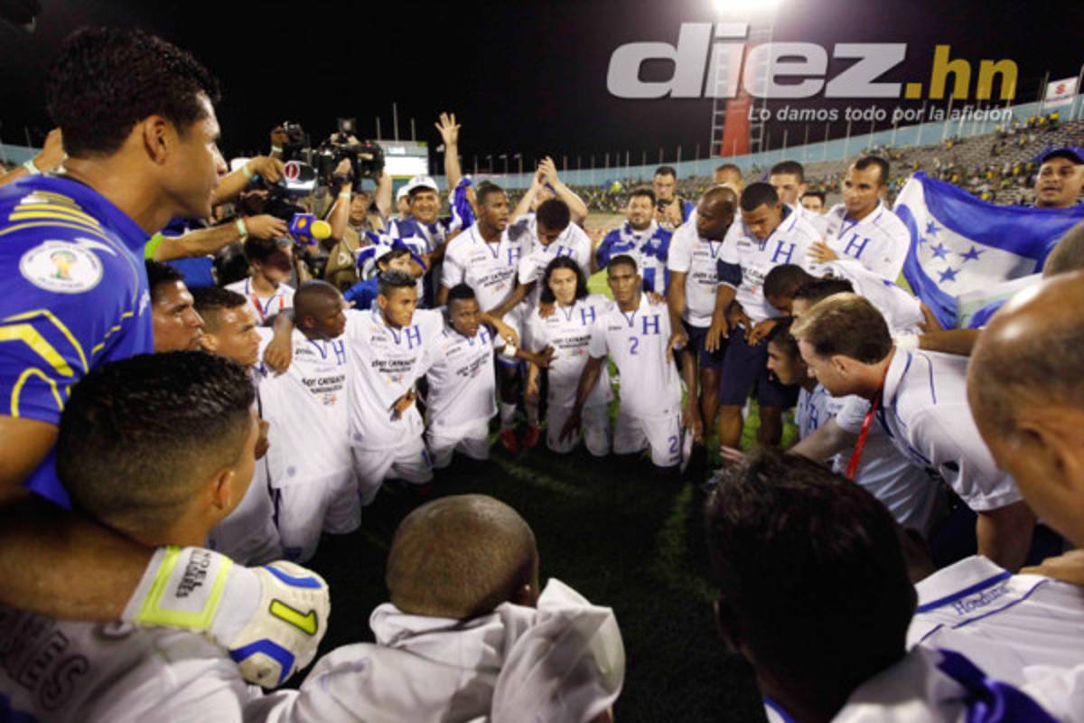 Celebración de los mundialistas