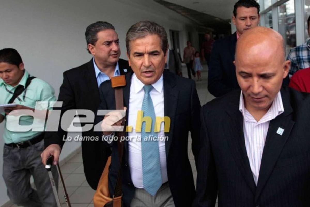 La llegada de Jorge Luis Pinto a Honduras .