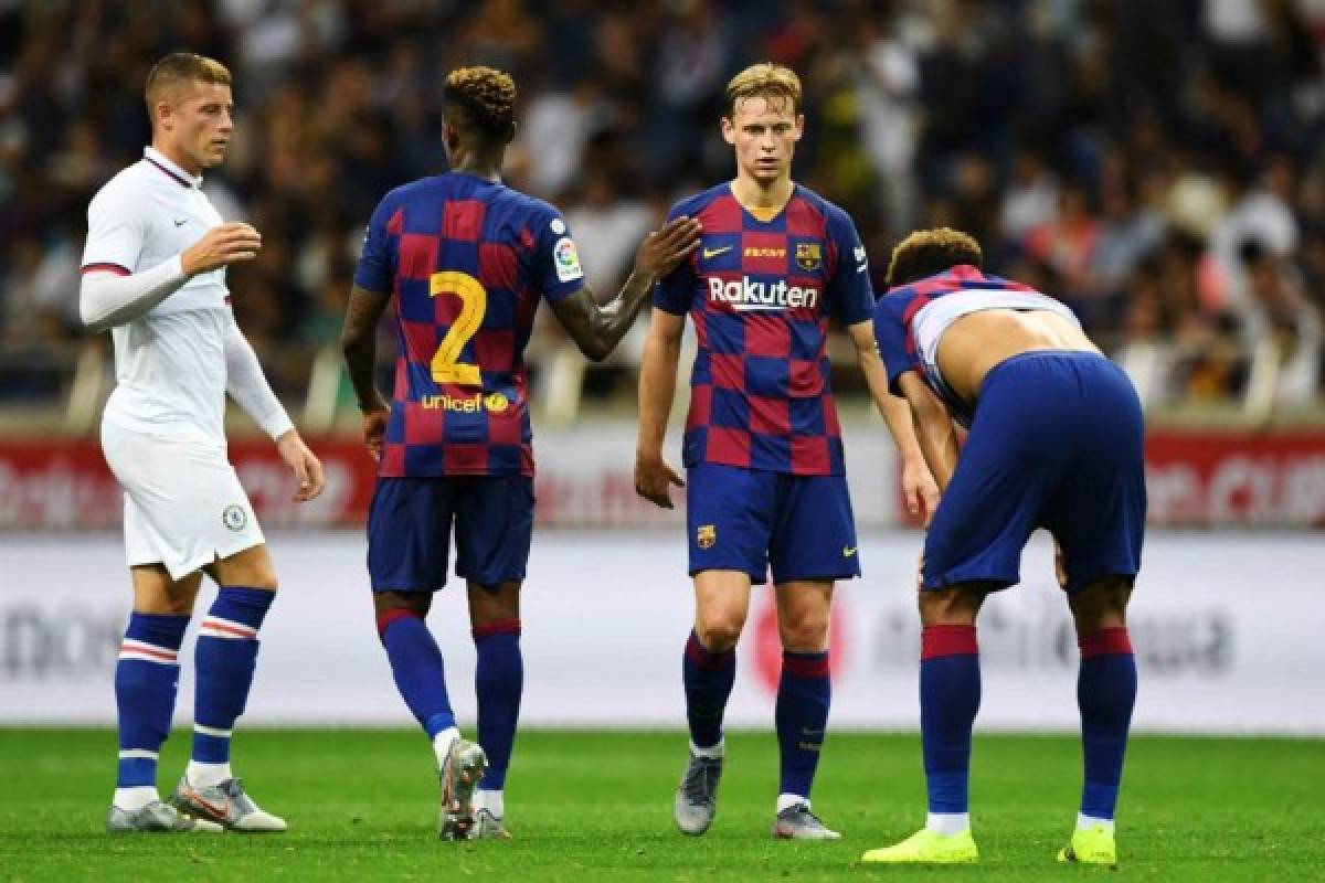 Fotos: Así fue el estreno de Griezmann y De Jong con el FC Barcelona