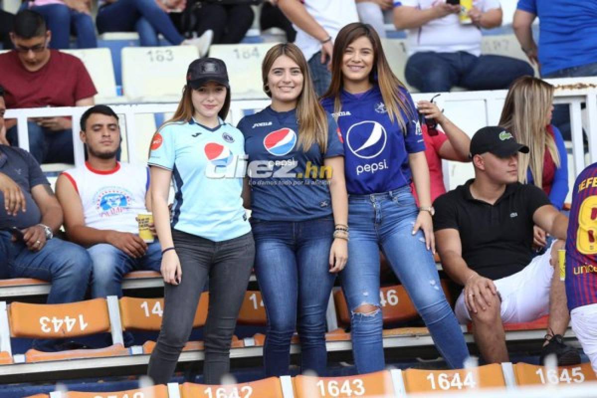 ¡Qué linda final! Las chicas que se robaron las miradas previo al Motagua-Olimpia