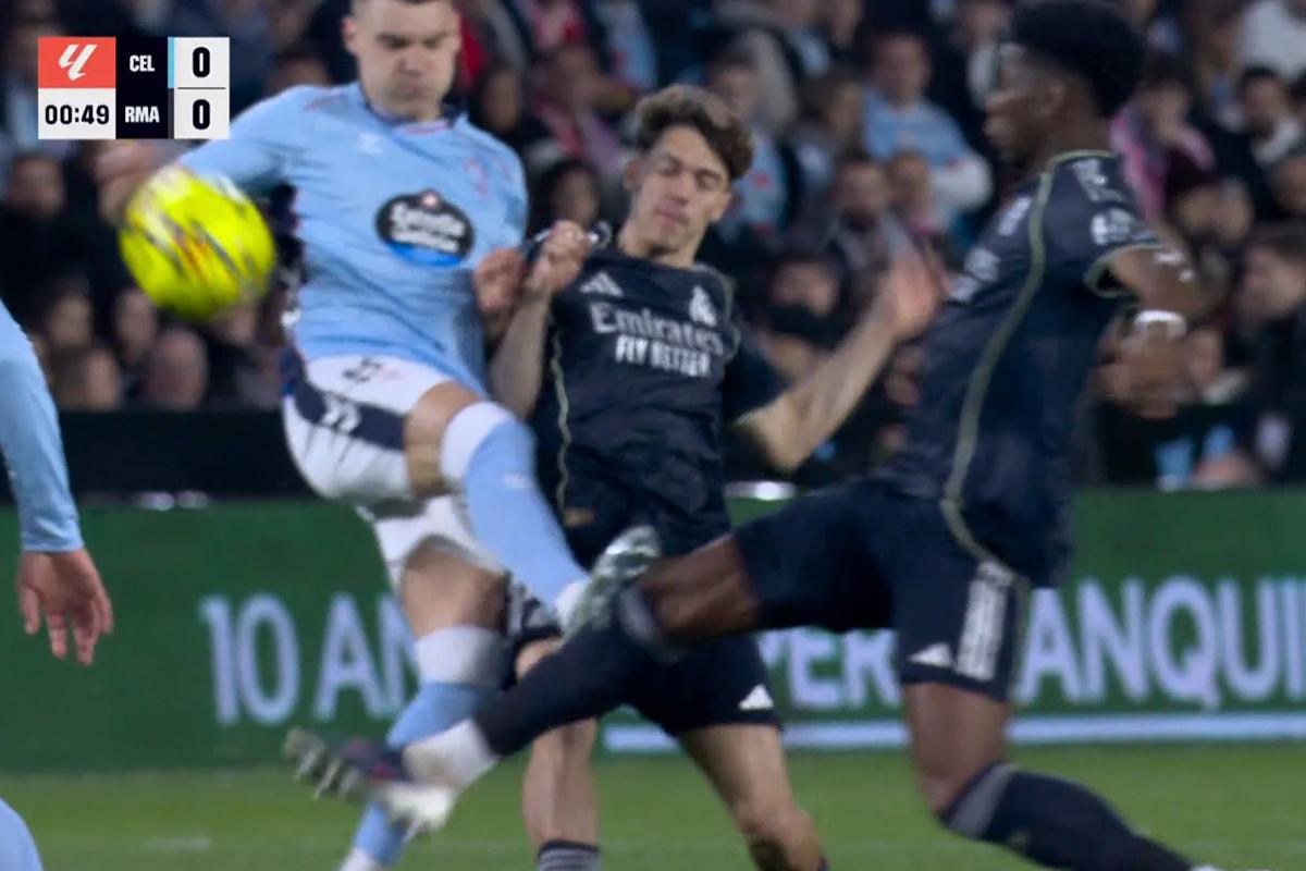 ¿Robo al Celta? La roja y el penal que reclamó el Real Madrid; aclarada la polémica en el gol del triunfo al 95'