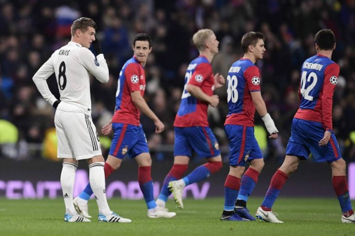 Humillados: Así reaccionaron los jugadores del Real Madrid ante la goleada del CSKA en Champions