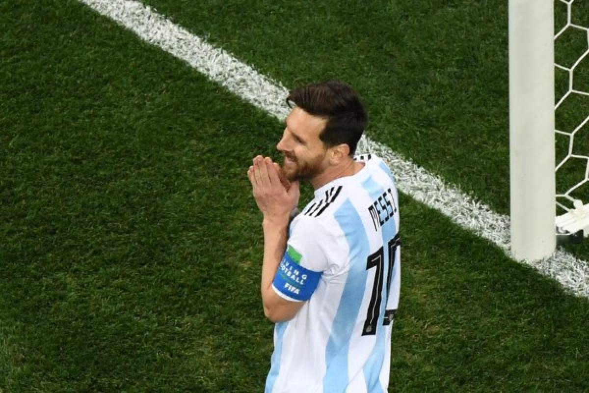 FOTOS: La tristeza y bronca de Lionel Messi ante Croacia